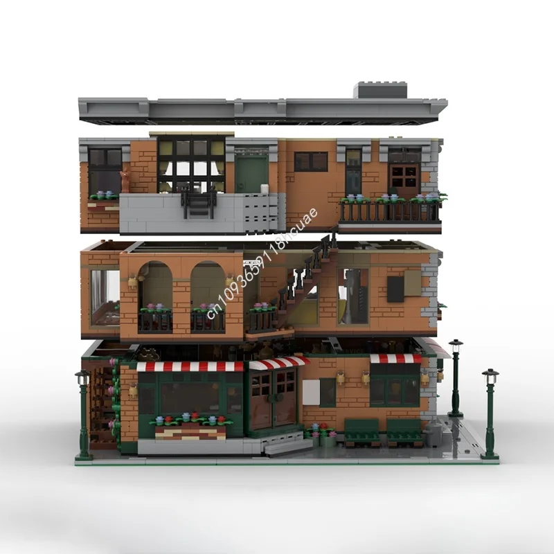 4653pcs MOC Central Perk Friendse Apartment Modulared Model Building Christmas Gifts Blocks Assemble DIY Idea Kids Toys Birthday