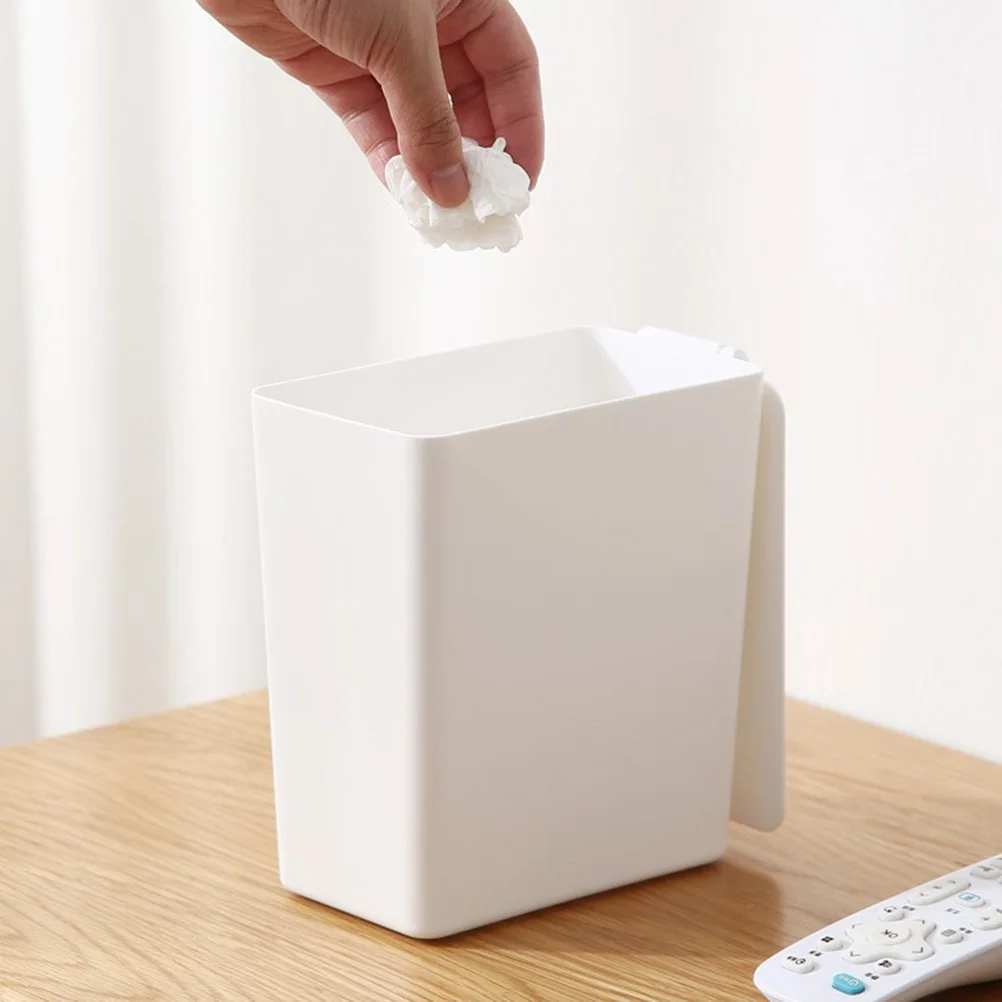 プラスチック製デスクトップゴミ箱ミニホワイトテーブルゴミ箱省スペースゴミ箱デスクゴミ箱