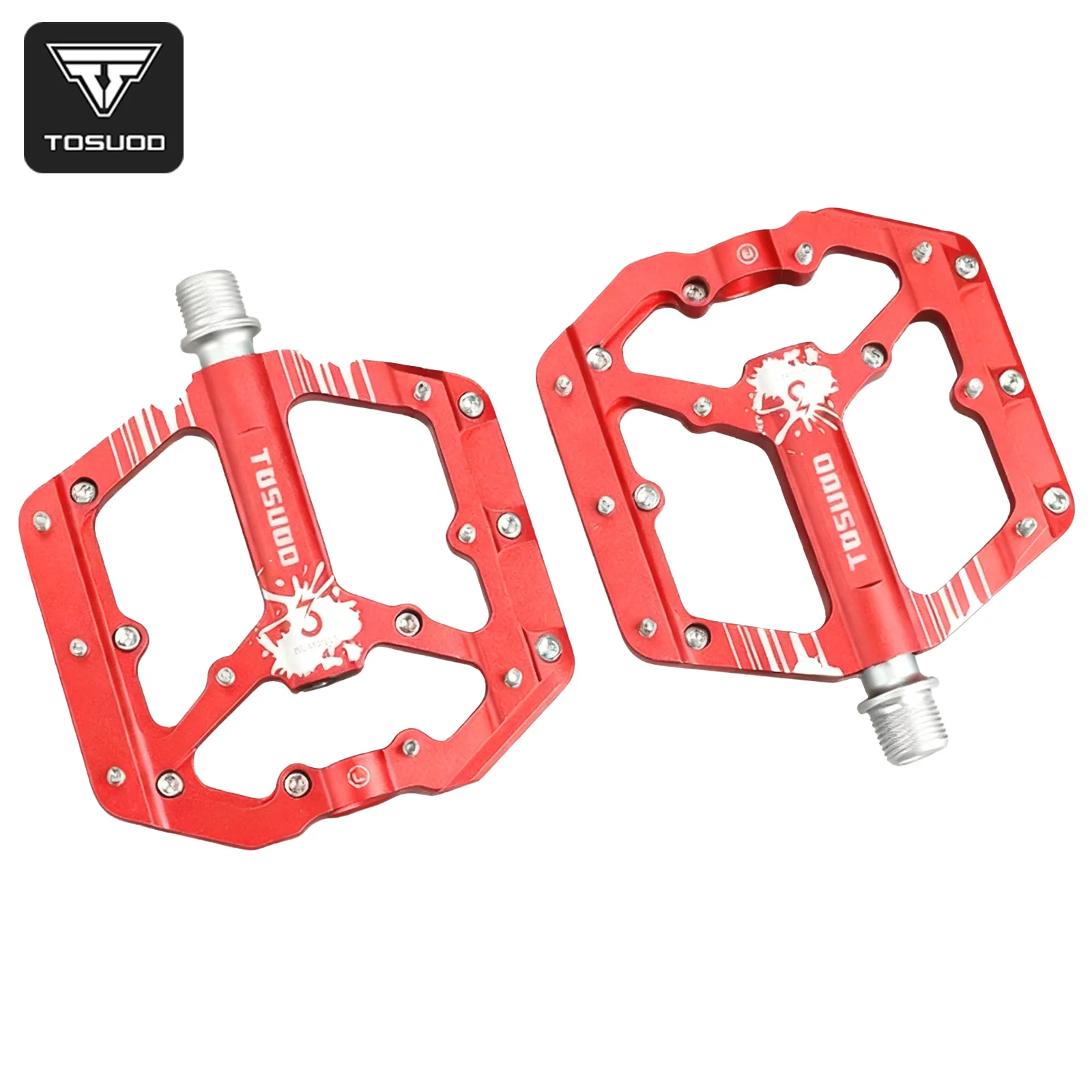 

TOSUOD Bicycle Pedals 3 Bearings Aluminum Ultralight Waterproof Bike Pedals for MTB Road Bike Cycling Accessories