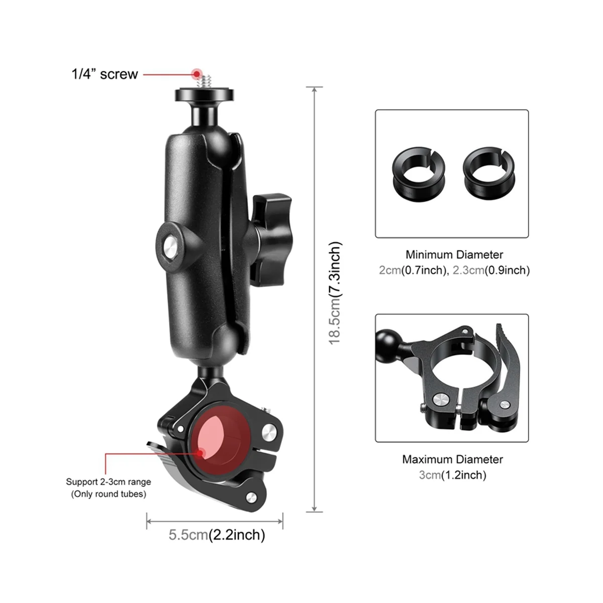 Крепление для экшн-камеры для спортивной камеры, крепление на руль мотоцикла/велосипеда, многофункциональные и удобные аксессуары для верховой езды, PU849B