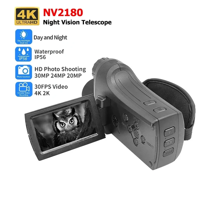 NV2186 Digital Night Vision Monocular 4K HD Infrared IR Camera Camcorder Handheld