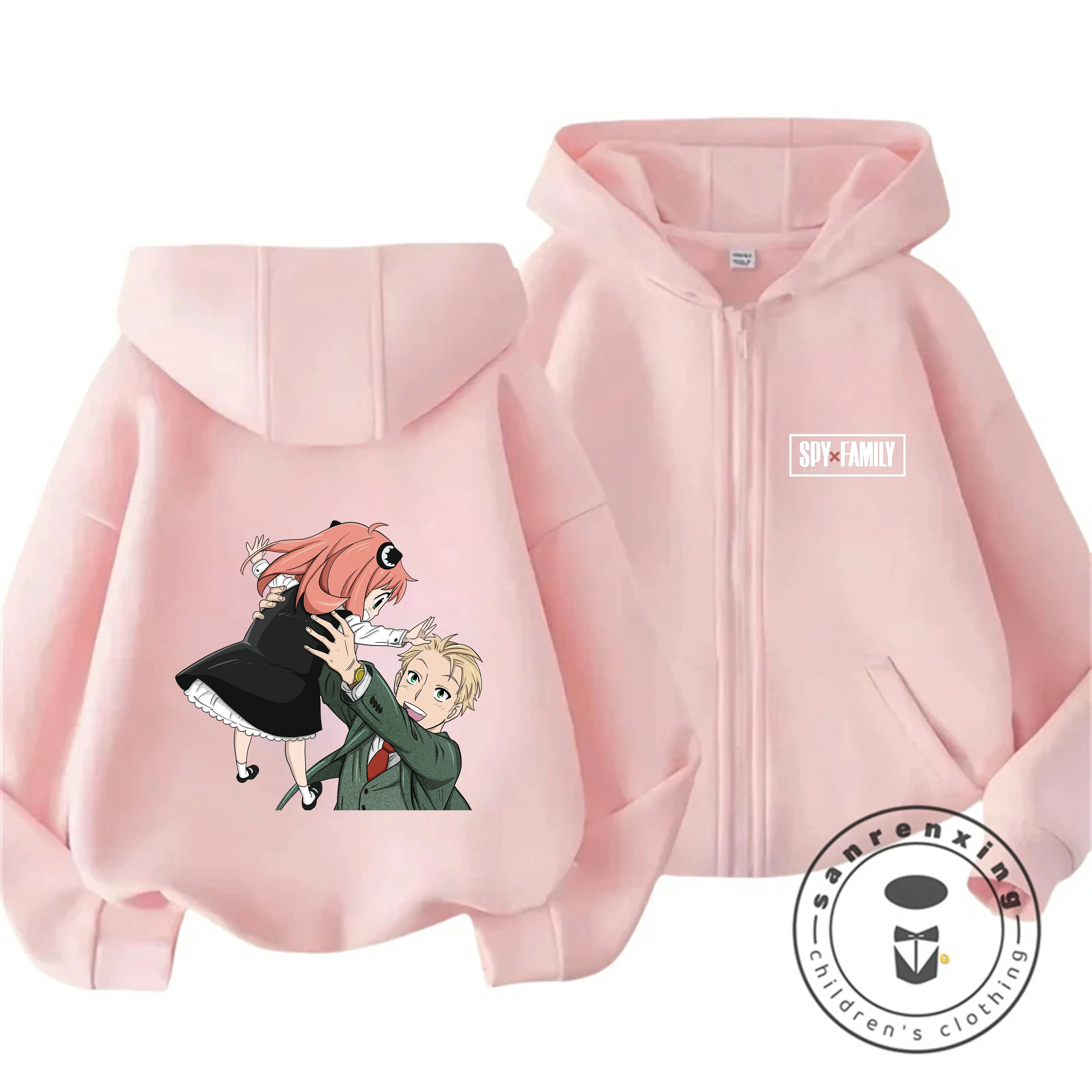 

Kids Cute SPY×FAMILY Cartoon Zip Up Hoodie Autumn Winter Boys Girls Kawaii Trendy New Children Hooded Sweatshirt 3 14 Years