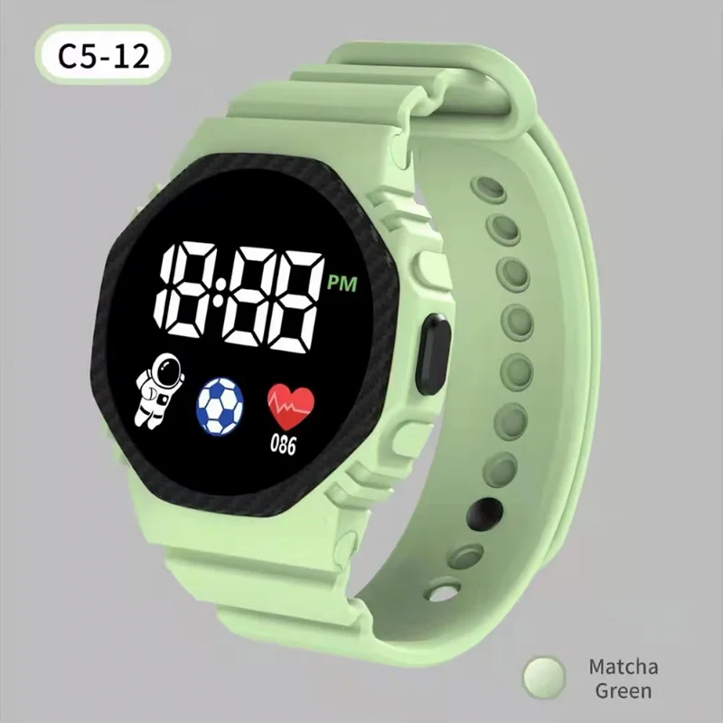 New Fashion Sports Digital Wristwatches for Kids Waterproof Smart Children Watch LED Dial Watches Girls Boys Student Clock Gifts