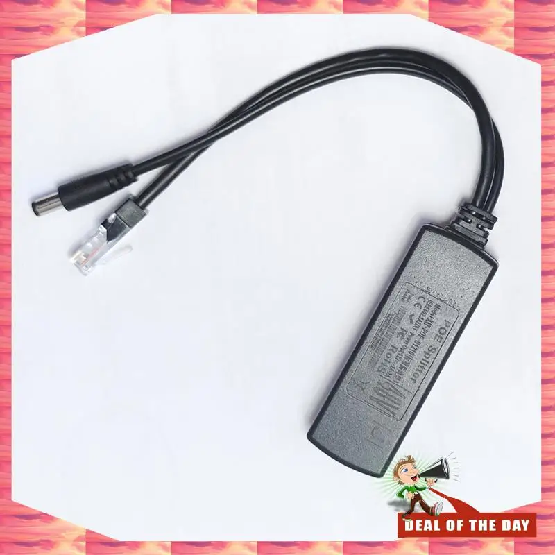 24-Hour Delivery Gigabit Mini Poe Splitter 10/100/1000Mbps POE Splitter DC Output 12V Power Over Ethernet IEEE 802.3Af For IP Ca