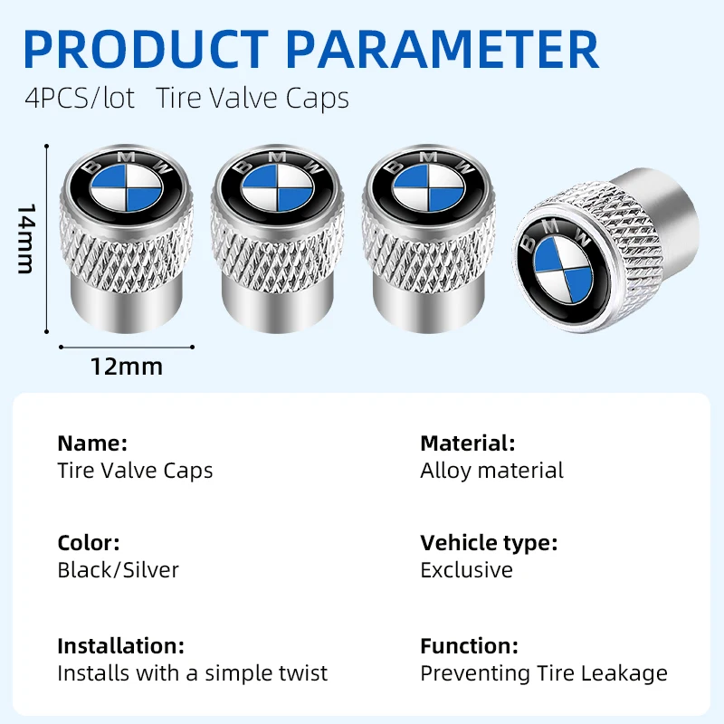 M Sport aluminum valve caps detail