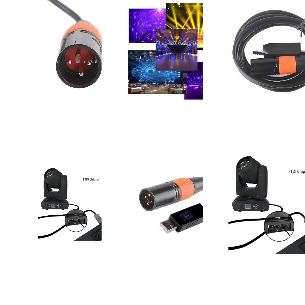 31BA USB RS485からDMX512 3PINケーブルは、簡単な設置を備えた効率的なステージ照明制御用の長距離安定性を備えています