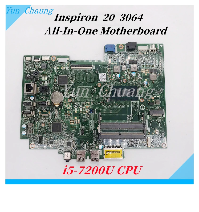 15107-1 Motherboard For DELL Inspiron 20 3064 22 3264 24 3464 All-In-One Motherboard With i3 i5-7th Gen CPU DDR4 UMA 100% Tested