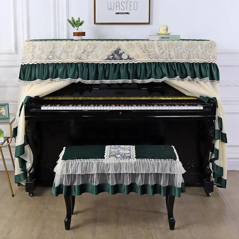 High Grade Piano Cover, Full Cover, Piano Cloth Cover, Dust Proof Cover, Piano Stool Cover, Light and Luxurious Modern