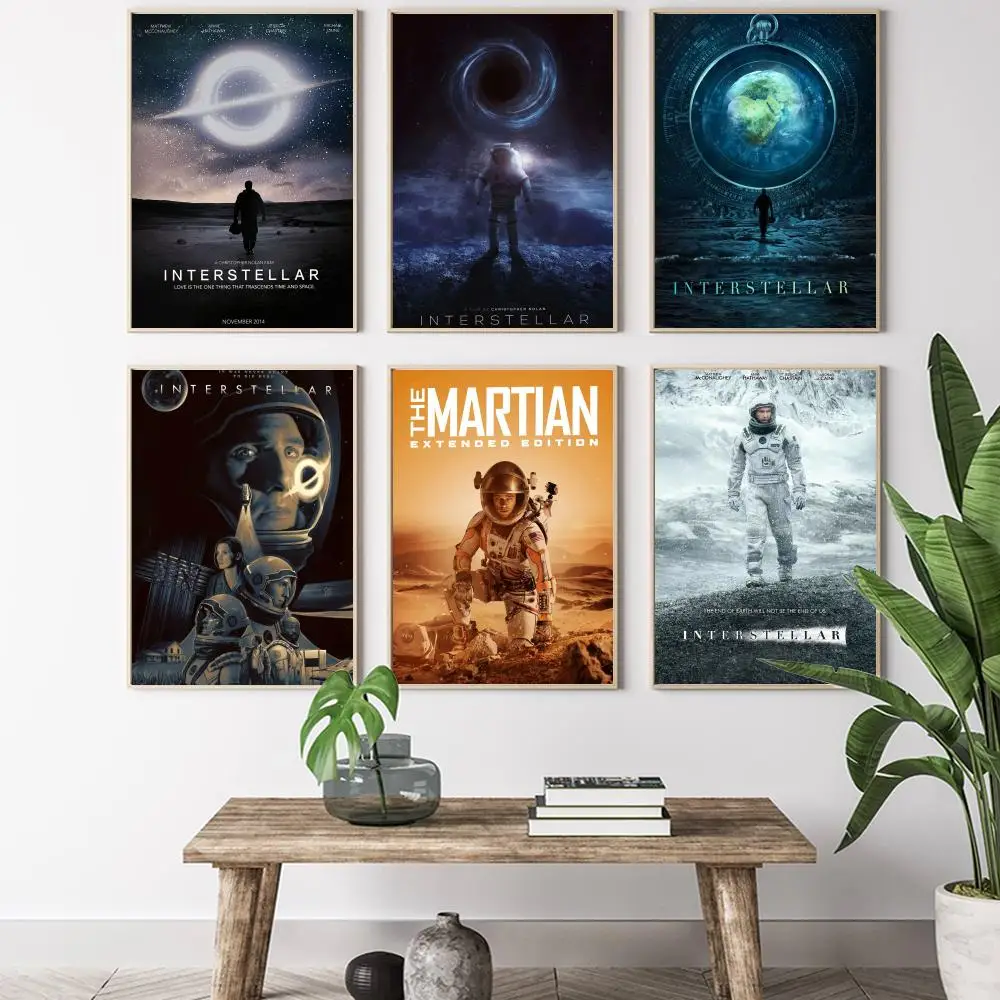 بين النجوم اللوحة الخط HD قماش المشارك غرفة المعيشة غرفة نوم بار الديكور الجمالي