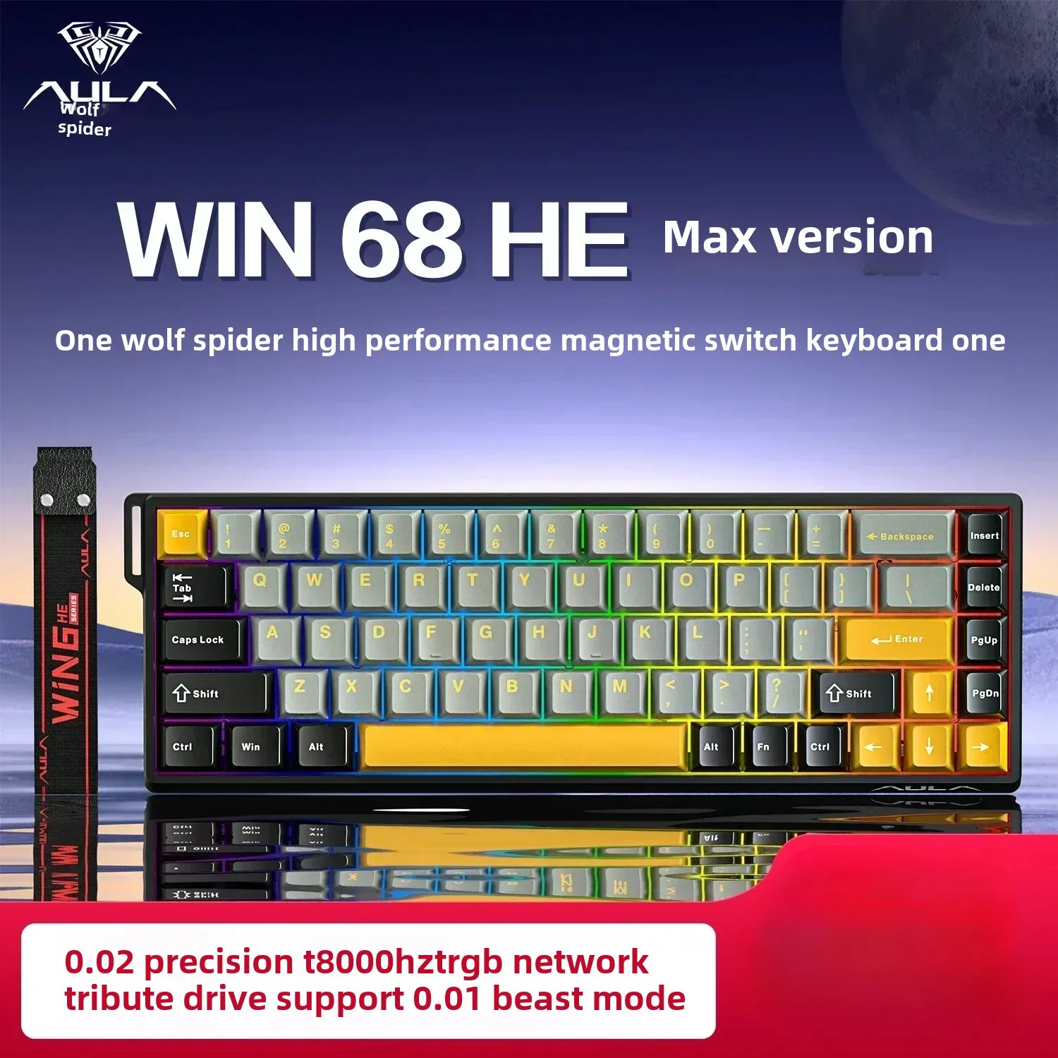 AULA WIN60 WIN68 magnetic axis mechanical keyboard gaming 8000HZ