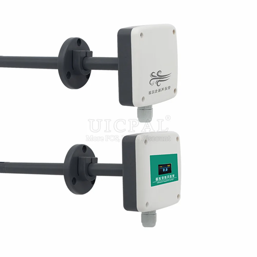 10M/S Duct Air Velocity Sensor RS485 0-5V 0-10V 4-20MA Output High Precision Air Volume Measuring Instrument Transmitters