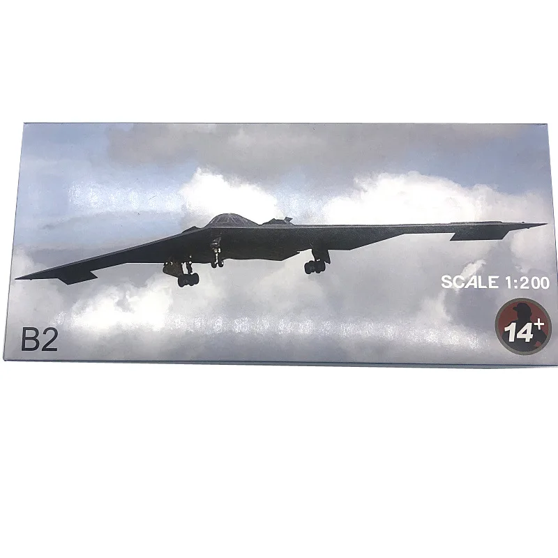 Modelo de avión de aleación de la Fuerza Aérea de EE. UU. B-2, Ghost Stealth, Bomber Fighter, modelo de avión, 1:200