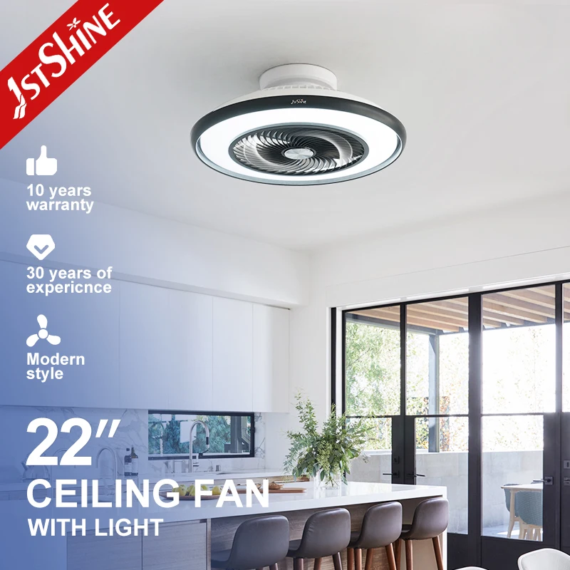 1stshine Led Ceiling Fan air Ventilation Smart APP Remote Control New Arrival Smart Ceiling Fan with Led Light