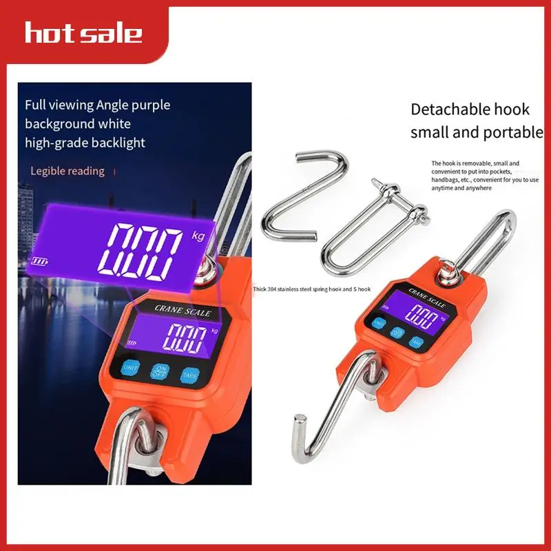 

A52I-C06B 300Kg/50G Portable Electronic Hook Scale Charging With Bluetooth Mini Lifting Scale For Household Use