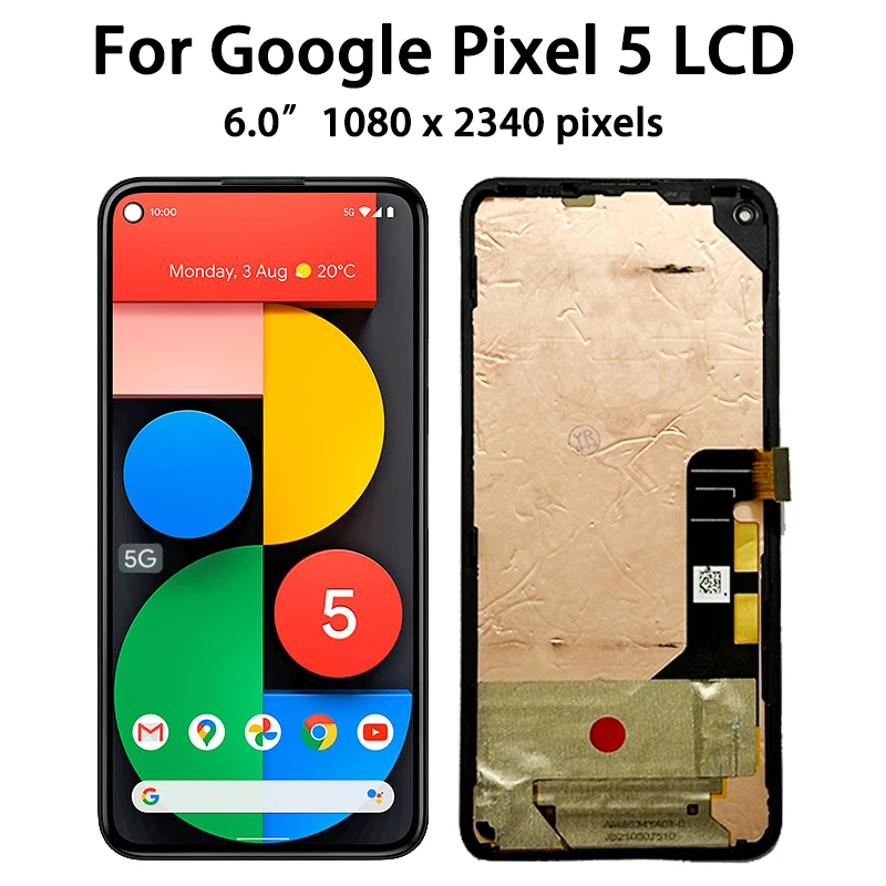 AMOLED For Google Pixel 5a 5G G1F8F Display Pixel5A Screen Touch