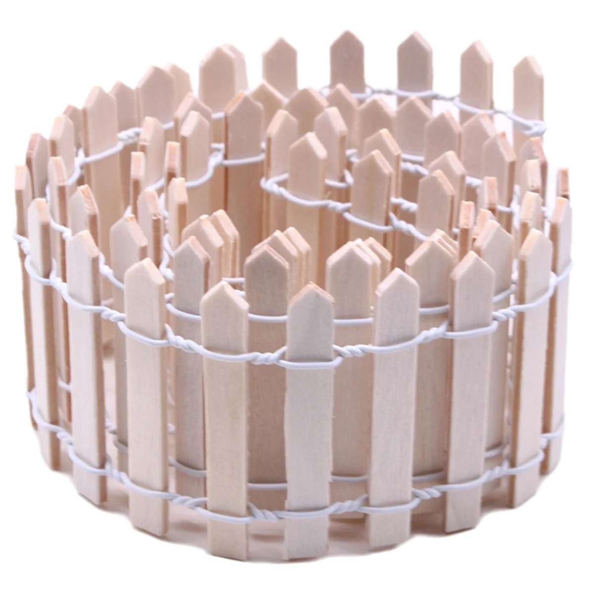 سياج صغير A71P، ديكور نباتات للحديقة والبوعاء، ديكور خشبي لسياج الحديقة الخيالية، مشروع حرفي يمكنك صنعه بنفسك كما هو موضح