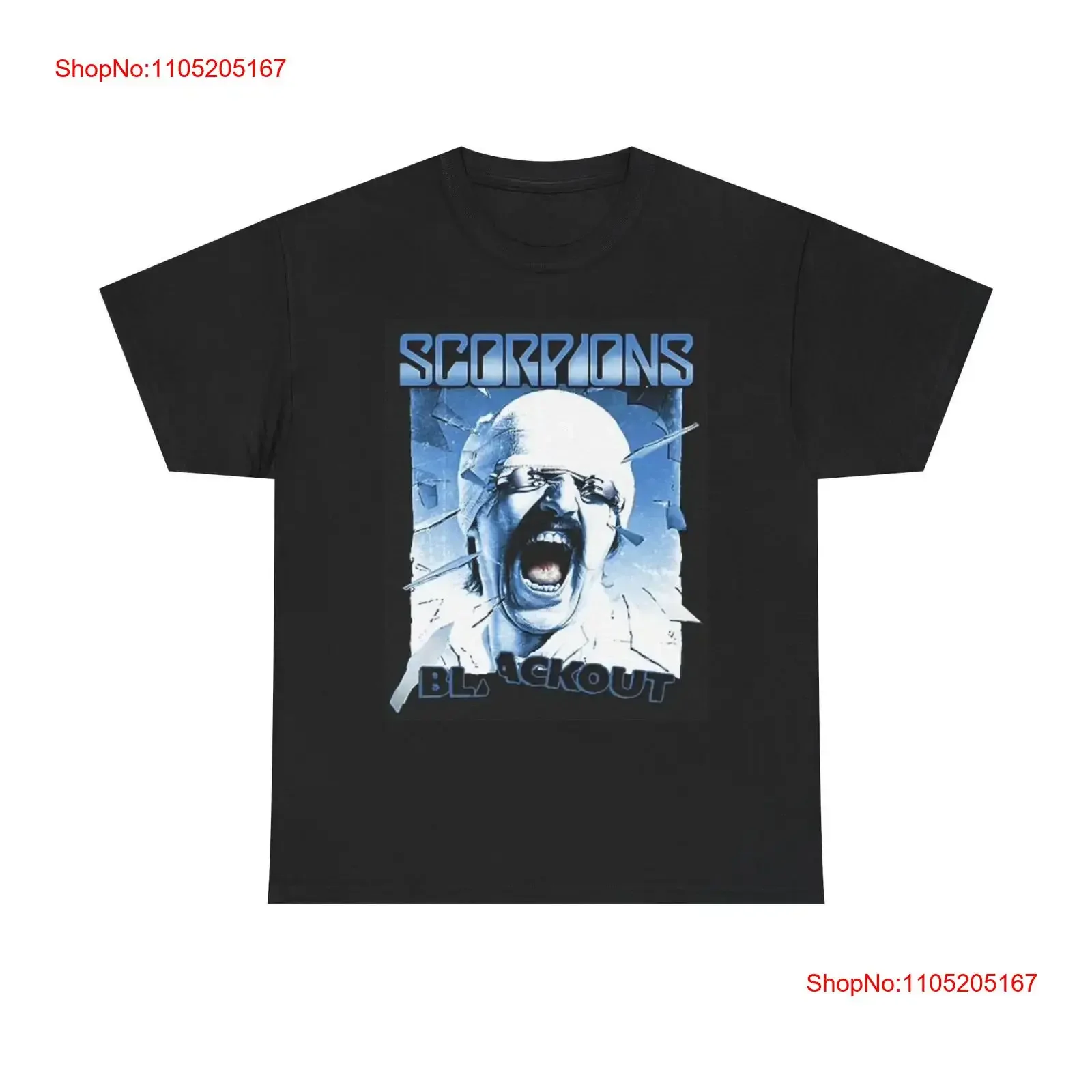 Scorpions Blackout T Shirt Vintage Merch Heavy Cotton vintage Washed designer clothes Comfortable Soft Slightly fashion Casual