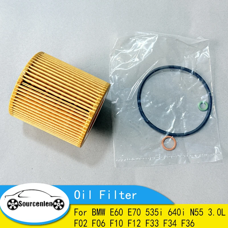 Original Quality Oil Filter For BMW E60 E70 535i 640i N55 3.0L 11427566327 11427541827 F02 F06 Oil Filter F10 F12 F33 F34 F36