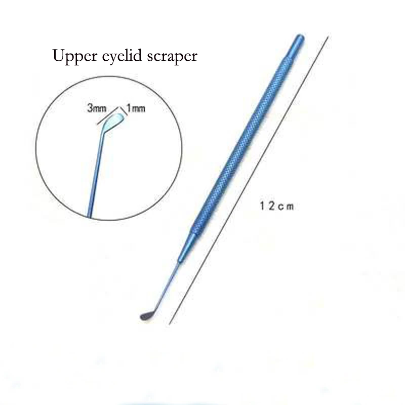 Ophthalmo logische mikro chirurgische Instrumente-Golfs tange aus Titan legierung, oberer Augenlid schaber der Hornhaut, runde Nase, Sepa vom Typ Reverse Push