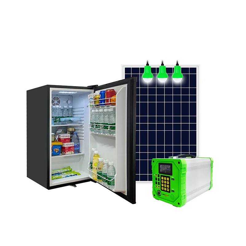 12v dc solar powered refrigerator fridge solar freezer with solar panel