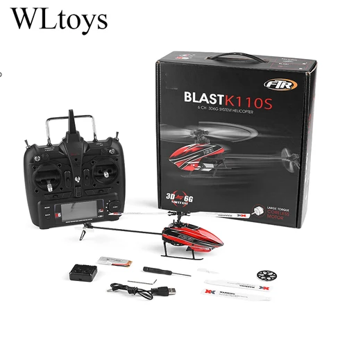 Parkten 오리지널 Wltoys RC 헬리콥터, 2.4G, 6CH, 3D, 6G 시스템, 브러시리스 모터, 쿼드콥터, 원격 제어 장난감, 항공기 드론