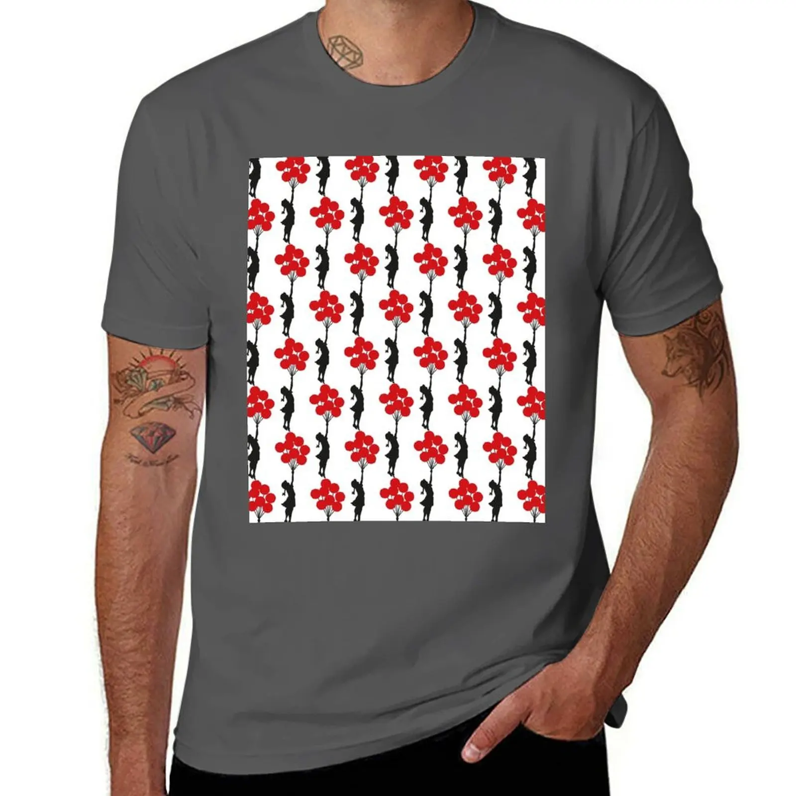 

Banksy Balloon Girl T-Shirt Holiday Party T-Shirt for Men