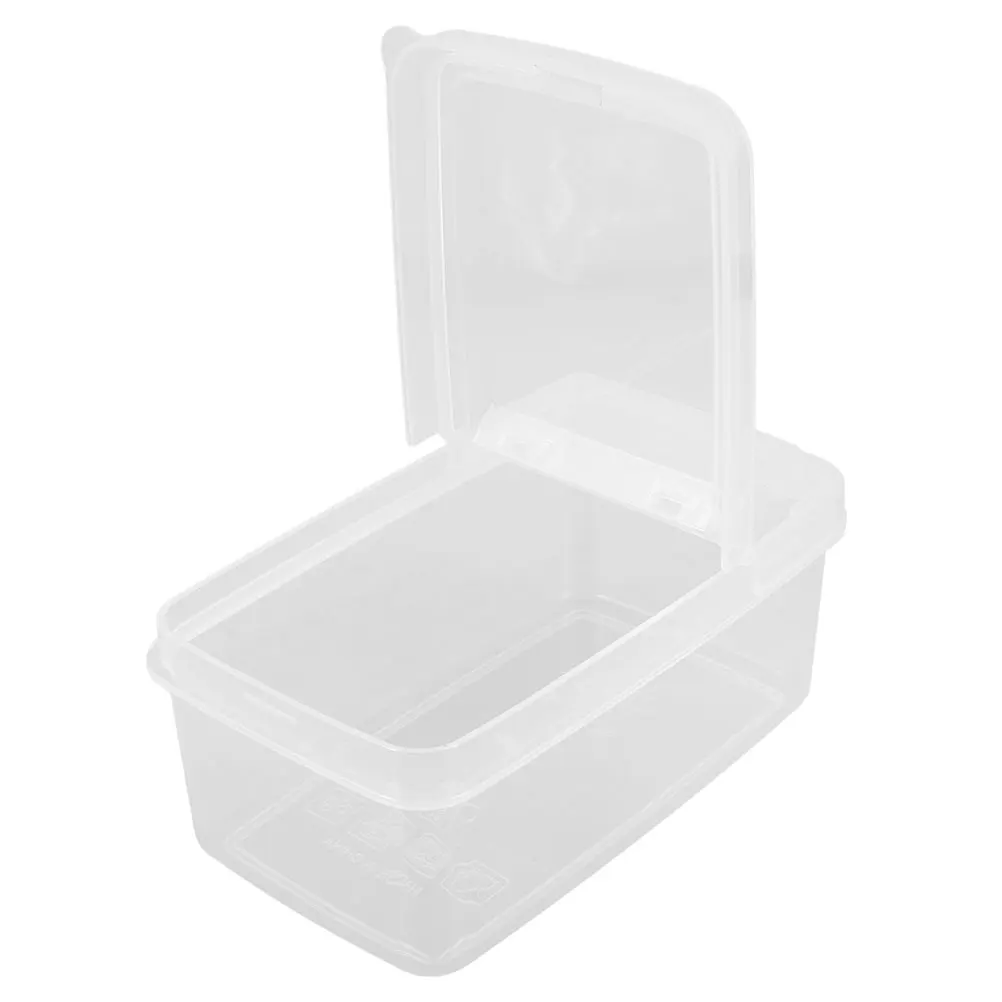 

Clear Plastic Cheese Slice Storage Box Airtight Flip Lid Fridge Organizer Butter Block Vegetable Keeper Cheese Slice Holder