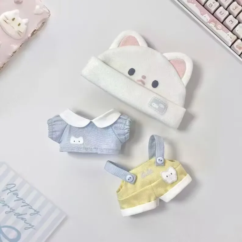 ملابس أطفال 10 سم، قطة لطيفة، ملابس دمى كرتونية، ملابس أطفال من القطن، جسم عادي، ملابس أطفال على شكل نجمة البحر #1