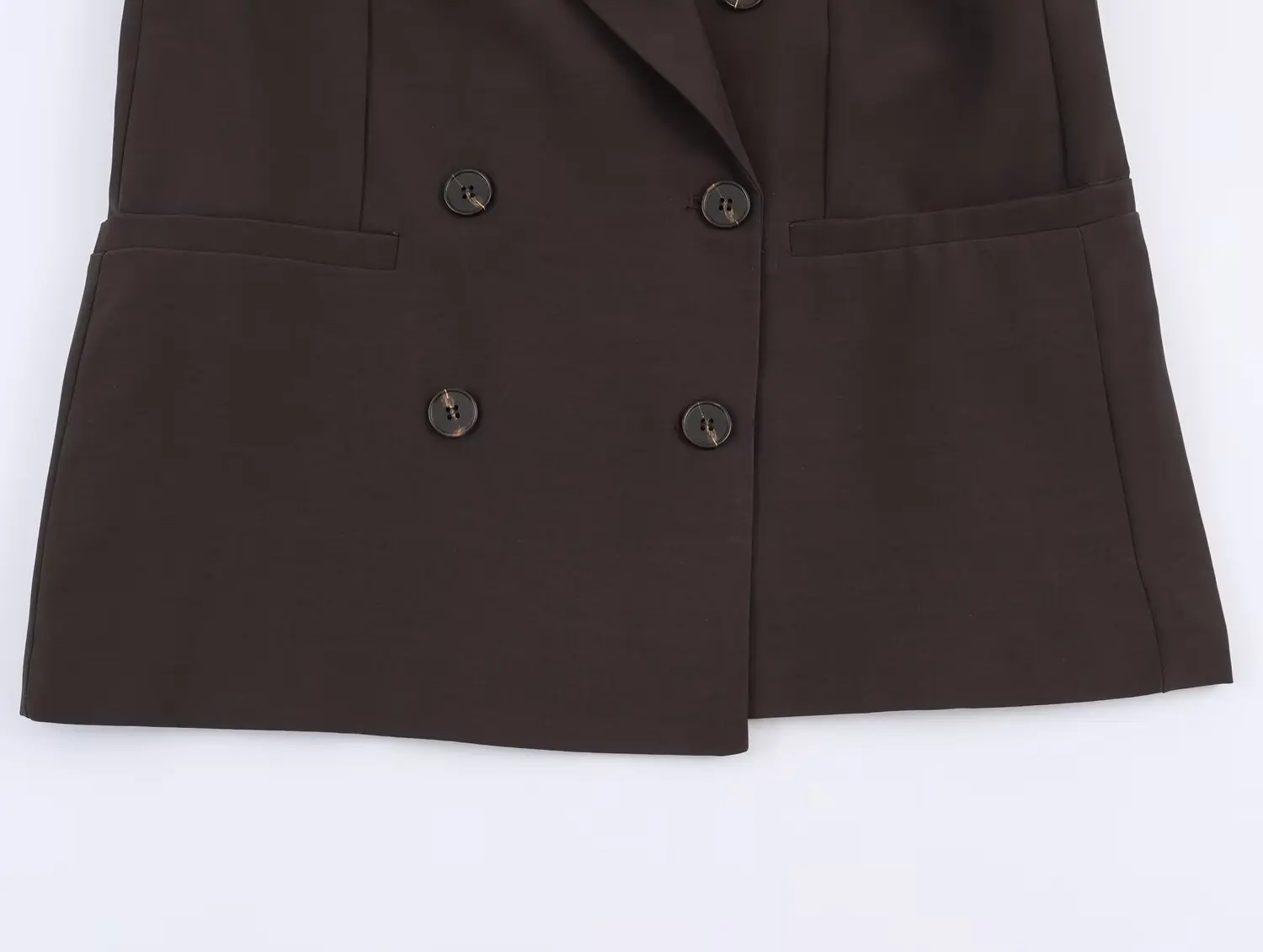 เสื้อเบลเซอร์ KONDALA แบบกระดุมสองแถว สไตล์วินเทจ สำหรับผู้หญิง สีน้ำตาล ดีไซน์หรูหรา ปี 2026 แฟชั่นทันสมัย เหมาะสำหรับใส่ทำงานในฤดูใบไม้ผลิ