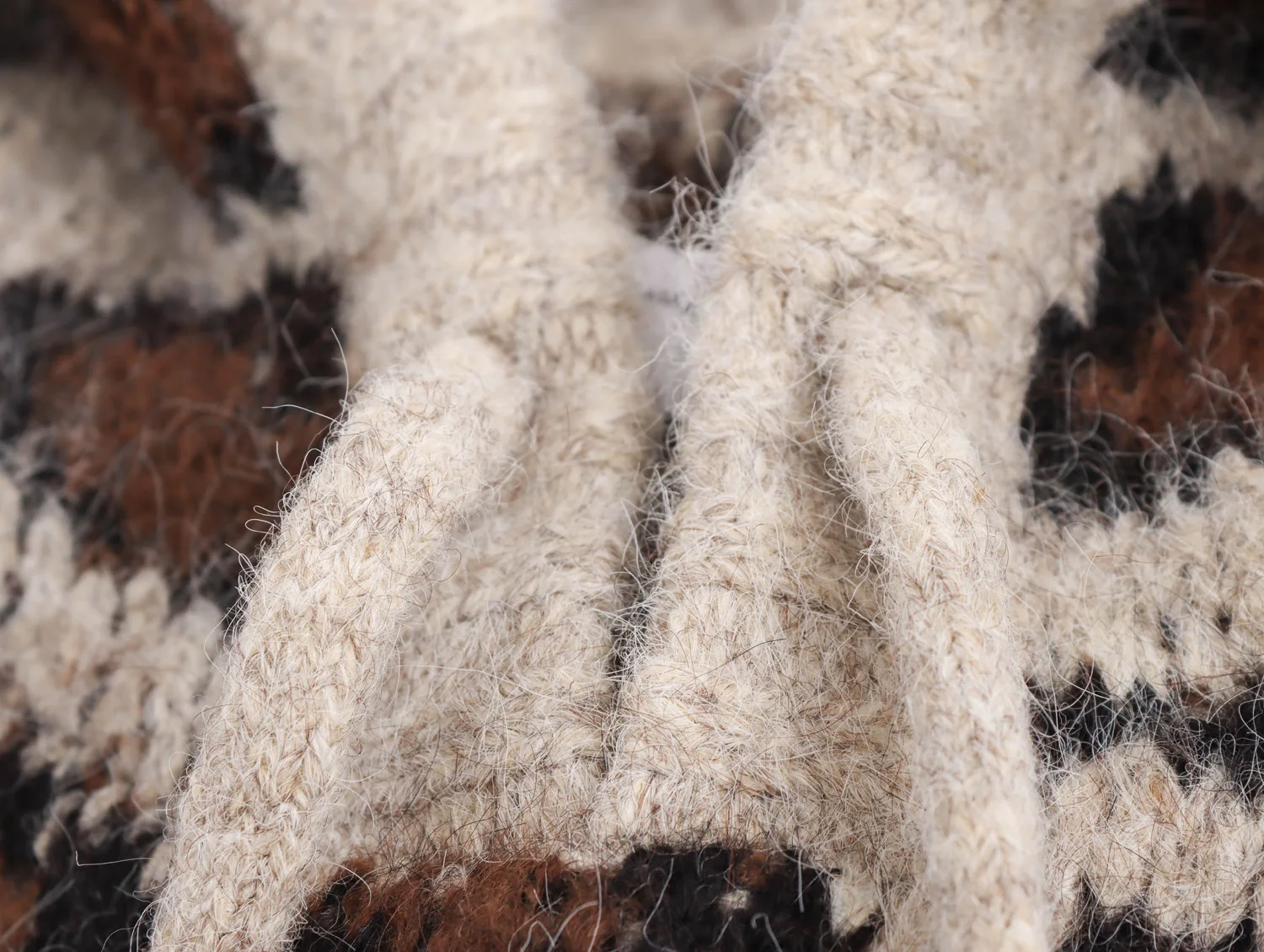 Jenny&Dave Nordic Minimalist Leopard Print Jacquard Pullover Tops Winter Sweater Hooded Knit Sweater Sweatshirt Women