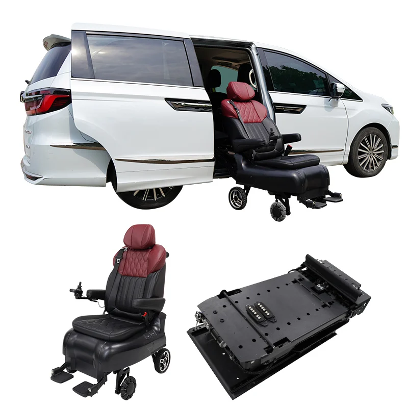 luxuy Electric Swivel Car Seat with Wheels for Disabled Elderly with EMC CE Certification for Disabled whelchair Users