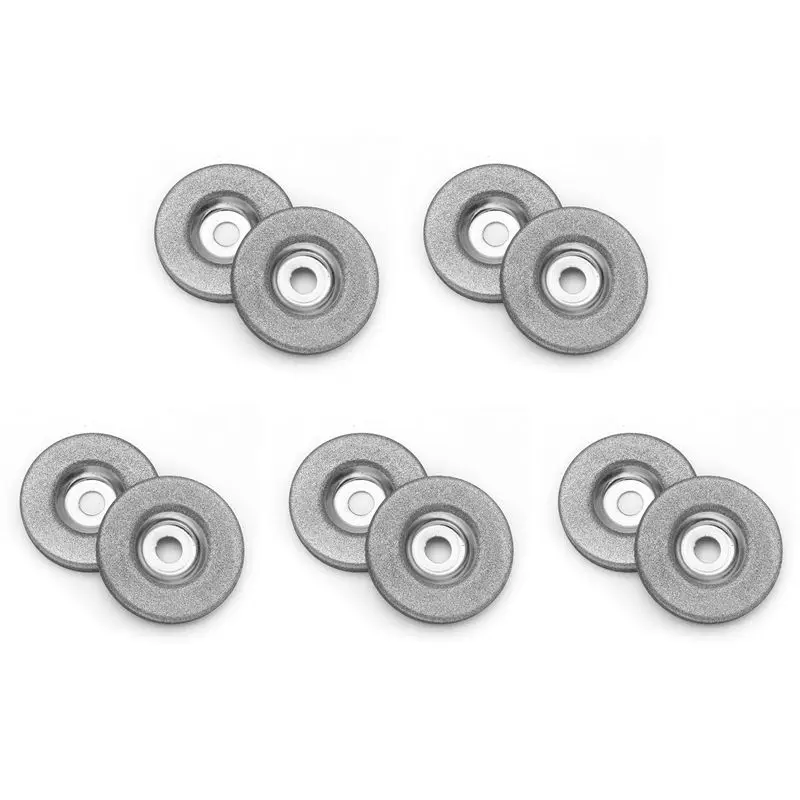 A01F-10Pcs 50Mm Diamond Grinding Wheel Circle Disc For Electric Multifunctional Sharpener Grinder Sharpening Accessories