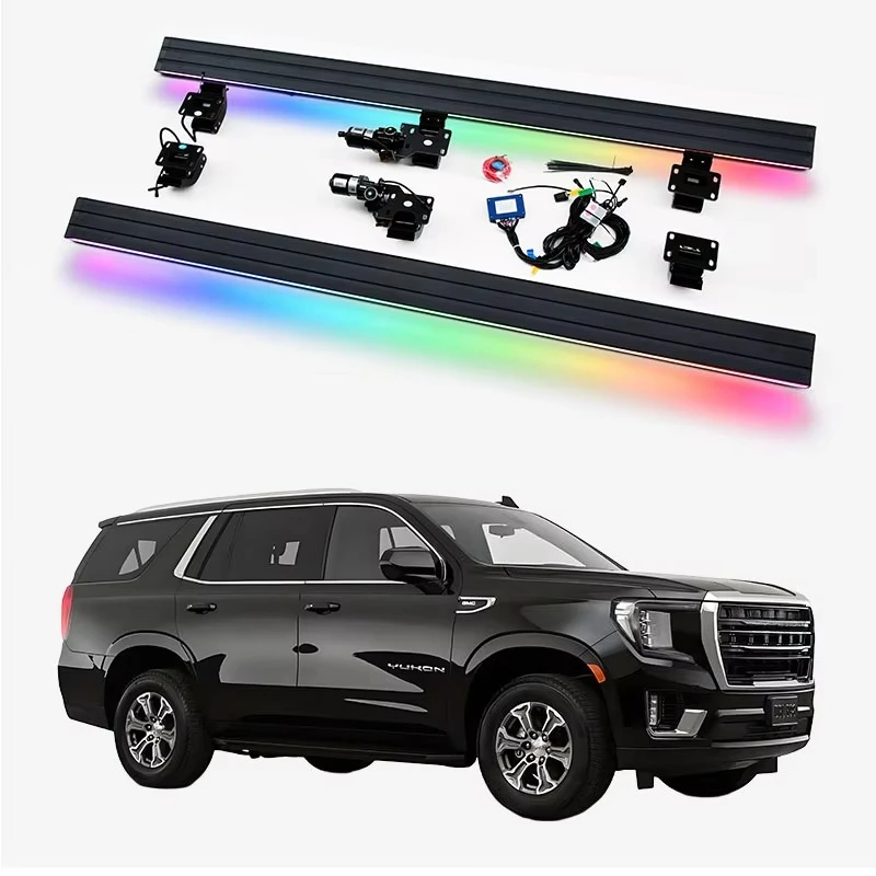 

Automatic Electric Power Neon LED Light Side Step Running Board for Yukon 2021+