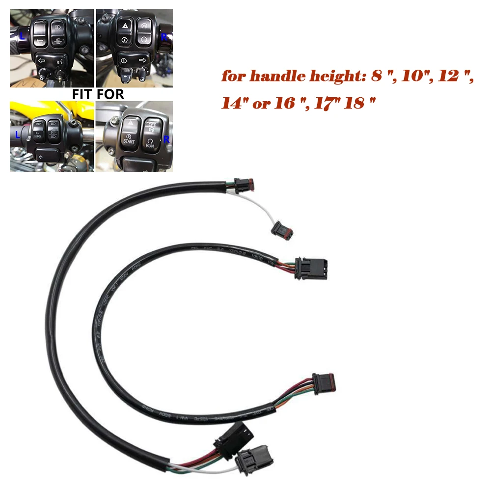 

Удлинитель руля двигателя, удлинитель кабеля для Harley Touring Softtail XL883 1200X48 72 FLHT FLHR FLHX