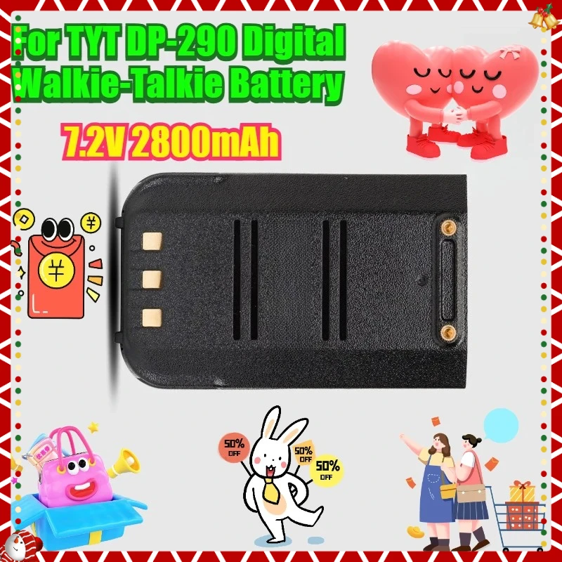 

Аккумулятор для переговорного устройства 7,2 В, 2800 мАч для цифровой рации TYT DP-290