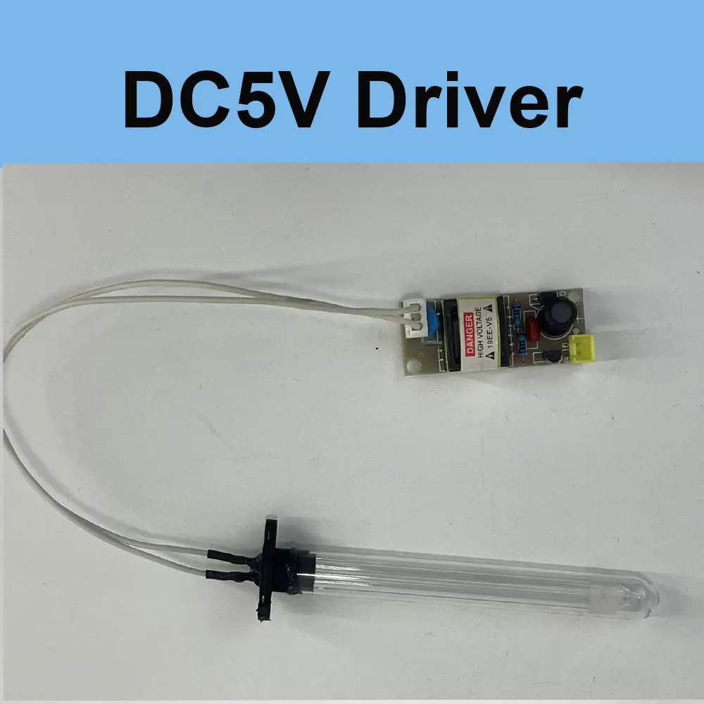 DC5V 254nm UV Lamp Driver Boost Circuit Board Output 300V Fish Tank Water Treatment Sterilization Lamp Pet Supplies Disinfect