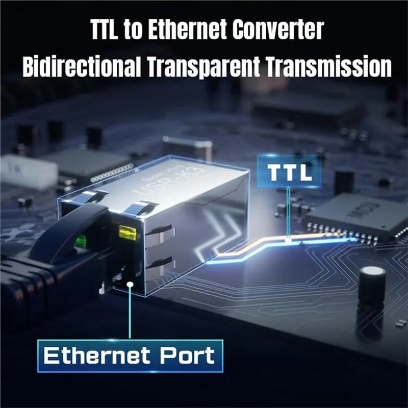 AA60 TTL to Ethernet Converter USR-for K2 Modbus TCP/IP Embedded Module Serial to Ethernet Adapter Industrial