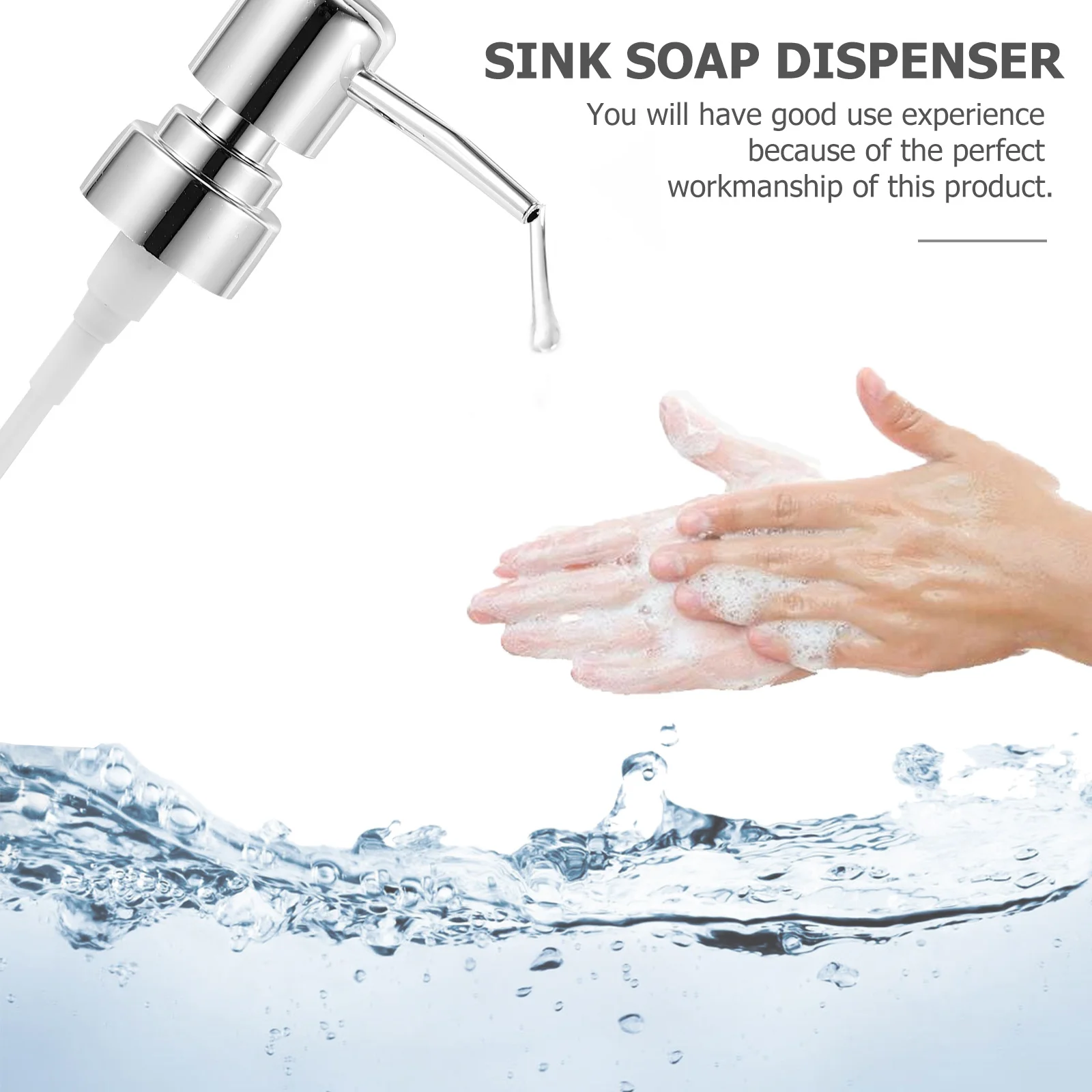 2 قطعة نوع الصحافة مضخة توزيع الغسول مضخة توزيع الصابون استبدال يناسب 2.5 سنتيمتر زجاجة الفم للمنزل الحمام المطبخ