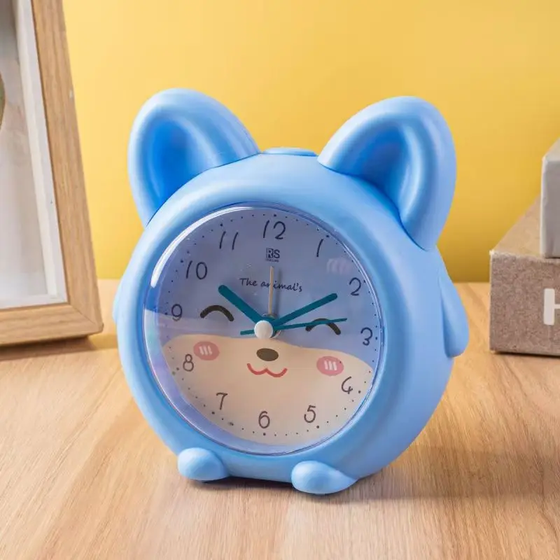 Student Small Alarm Clock Lazy Wake Up Music Multi-functional Animal Clock Bedroom Mute Fashion Cute Clock