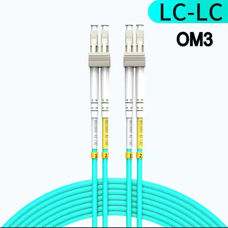 10G OM3 OM4 LC UPC-LC UPC Multimode Duplex 2.0mm Fiber Patch Cable LC Fiber Optic Patch Cord Optical Fiber Cable