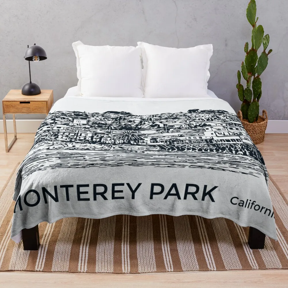 

Monterey Park California Throw Blanket Bed covers decorative Plaid Blankets For Sofas Blankets