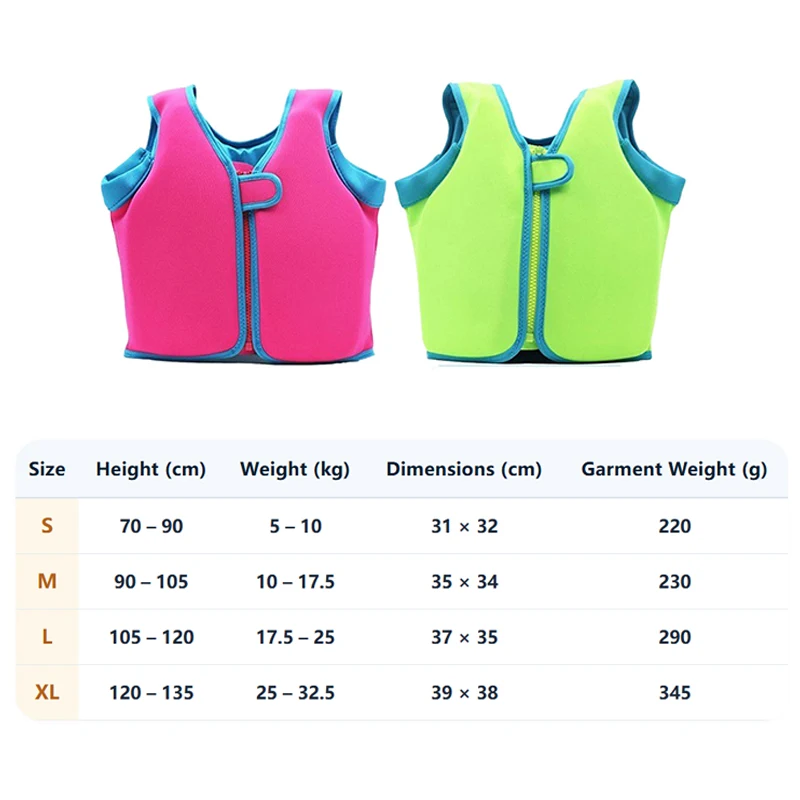 Kids Life Jacket Swim Vest Toddler Child Floatation Buoyancy Aid for Swimming Pool Beach Boating Safety Equipment for Boys Girls view 6