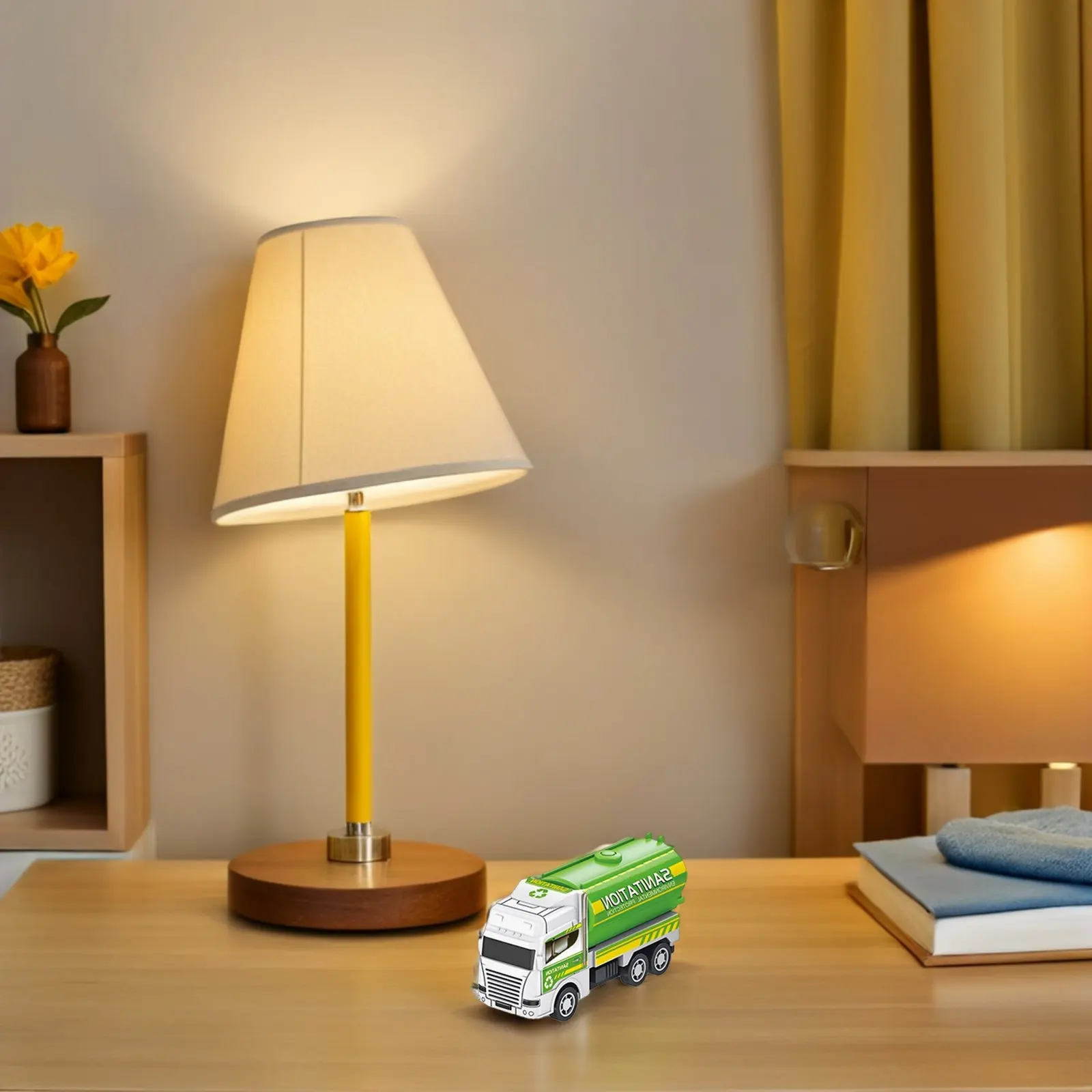 

4Pcs Mini Sanitation Garbage Trucks Friction Cars for Kids Hand Eye Coordination Learning Play Garbage Truck Trash Car Toys