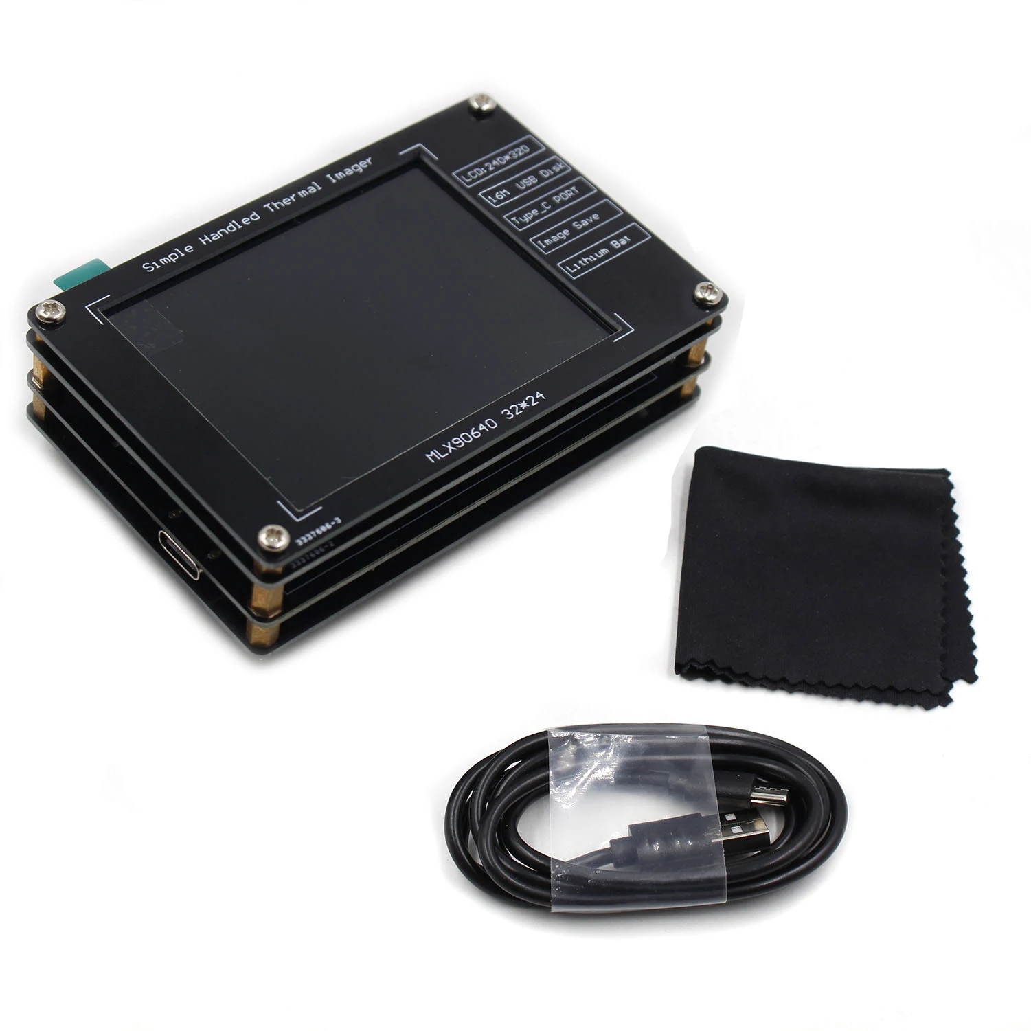320*240 Resolution Portable DIY Thermal Imager Temperature Detection Imaging Camera -40-300℃ Digital Infrared Thermal Imaging