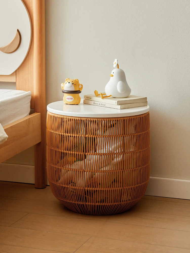 

Japanese imitation rattan woven laundry basket Household laundry ins Bedroom clothes storage Dirty laundry