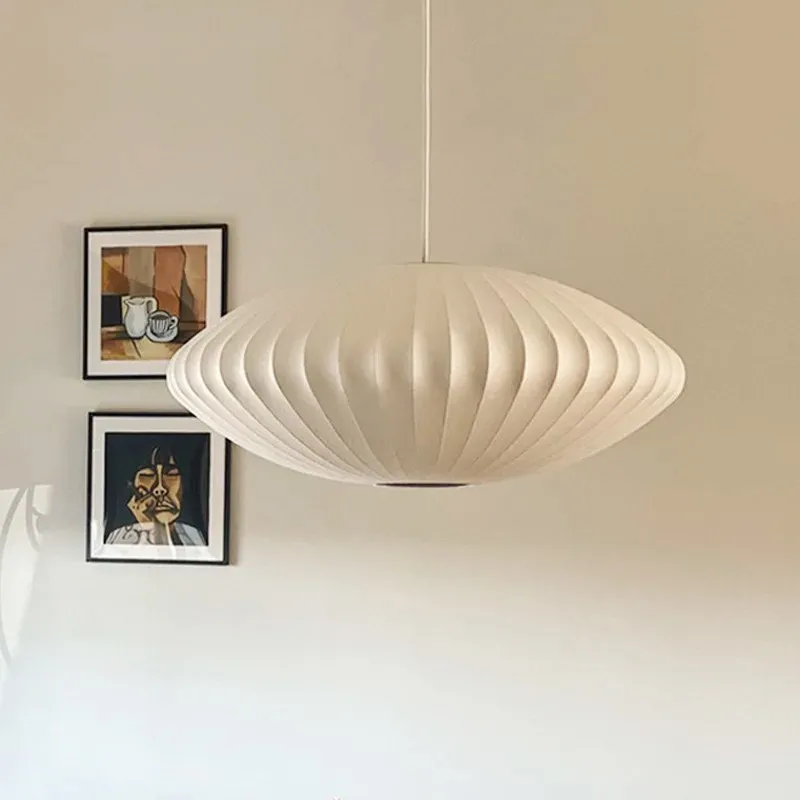 

Japanese Wabi Sabi Denmark Bubble Silk Pendant Lights Living Dining Room Bedroom Decoration Home Chandelier Indoor Designer Lamp