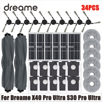 For Dreame X40 Ultra / X40 Ultra Complete / X40 Pro / S30 Pro Ultra Robot Vacuum Cleaner Main Brush Mop Hepa Filter Dust Bag