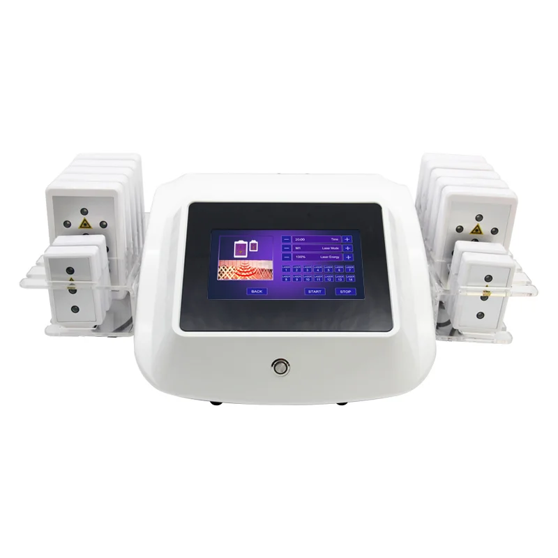Lipo Laser Machine 14-pads Vetverwijdering Lichaamsgewichtsverlies Vormgeven Afslanken Anti Cellulite Professioneel schoonheidsapparatuurapparaat