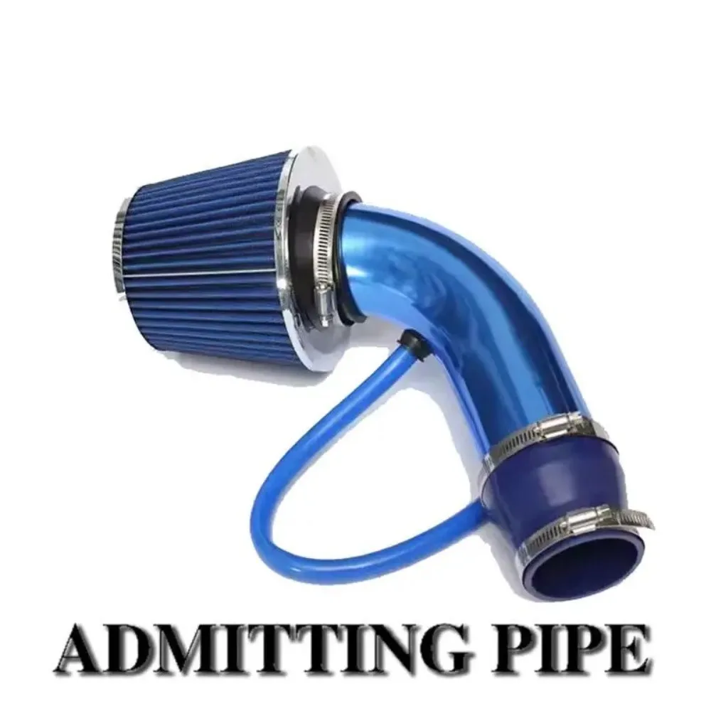 76mm Car Refitted Winter Mushroom Head Air Filter Intake Pipe Filter High Flow High Cold Air Filter Aluminum Pipe Kit