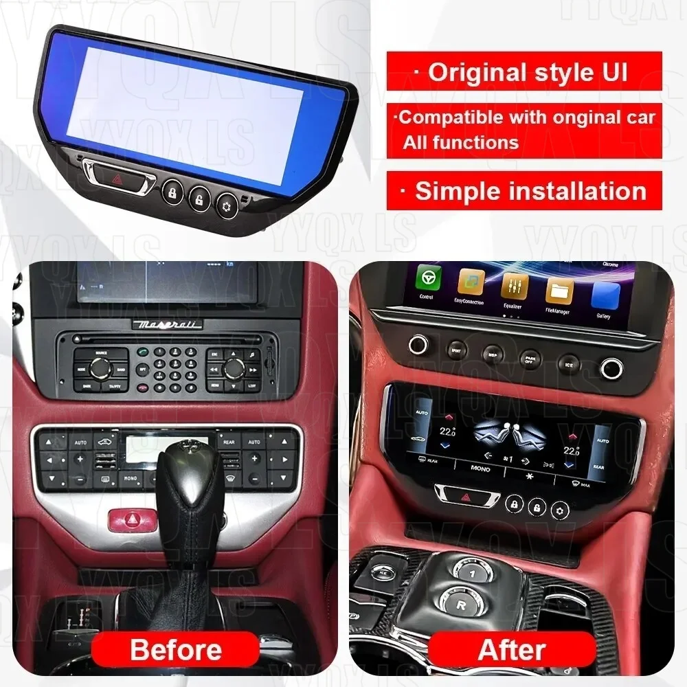 Conditioning AC Panel Digital Touch Screen Climate Control Panel 2007-2015 For Maserati GranTurismo GT Fit Air Car accessories
